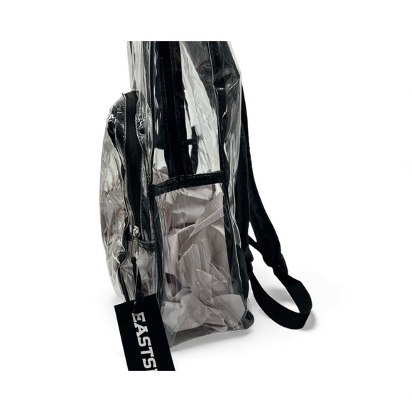 CLEAR BACKPACK Transparent PVC Heavy Duty School Stadium Book See Thru - Picture 4 of 6